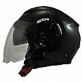 STR Tron Jet Helmet Black