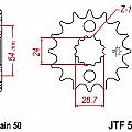Front Sprocket JT JTF517 16-17-18 Teeth (KAWASAKI ZR1100 ZZ-R1100-1400 ZX-14-NINJA)