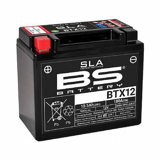 ΜΠΑΤΑΡΙΑ ΜΟΤΟΣΥΚΛΕΤΑΣ HONDA BS SLA BTX12 10.5AH