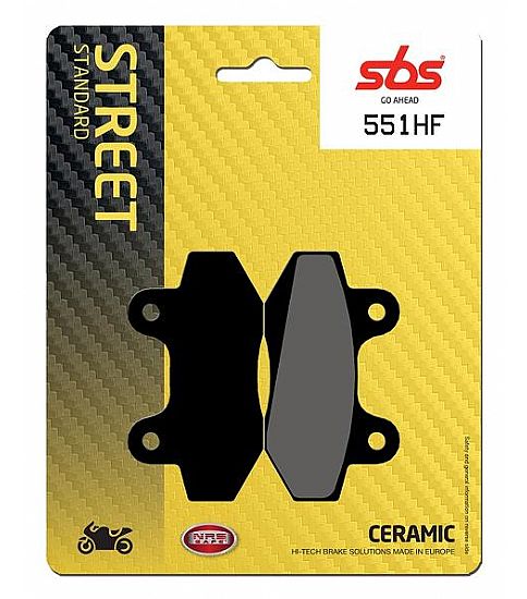 MOTORCYCLE BRAKE PADS SBS 551HF FA86 STD FR/RR Z125,SPRINTER125,DINAMIK125