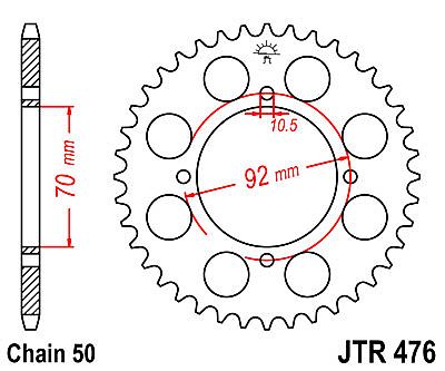 ΓΡΑΝΑΖΙ JT ΠΙΣΩ JTR476 40 ΔΟΝΤΙΑ