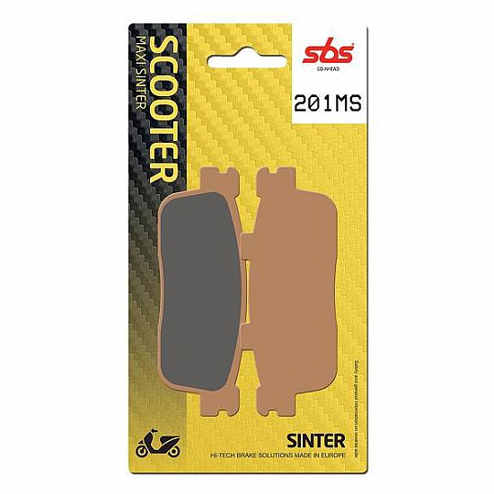 MOTORCYCLE BRAKE PADS SBS 201MS FA427 MAXI SCOOTER 250-600CCM